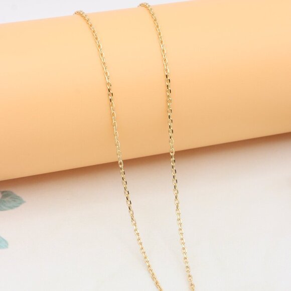 Rose Gold Pendant Necklace with Purple Stone & Extender, XPNL0398 - Picture 9 of 13